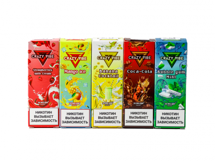 Жидкость Crazy Vibe Salt - Apple caramel (Яблоко карамель) 30 мл (20 мг)